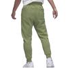 Jordan Essentials Solid Color Lace Up Casual Elastic Cuff Fleece Lined Knitted Sweatpants Men's Light Olive Yellow FJ7780-340