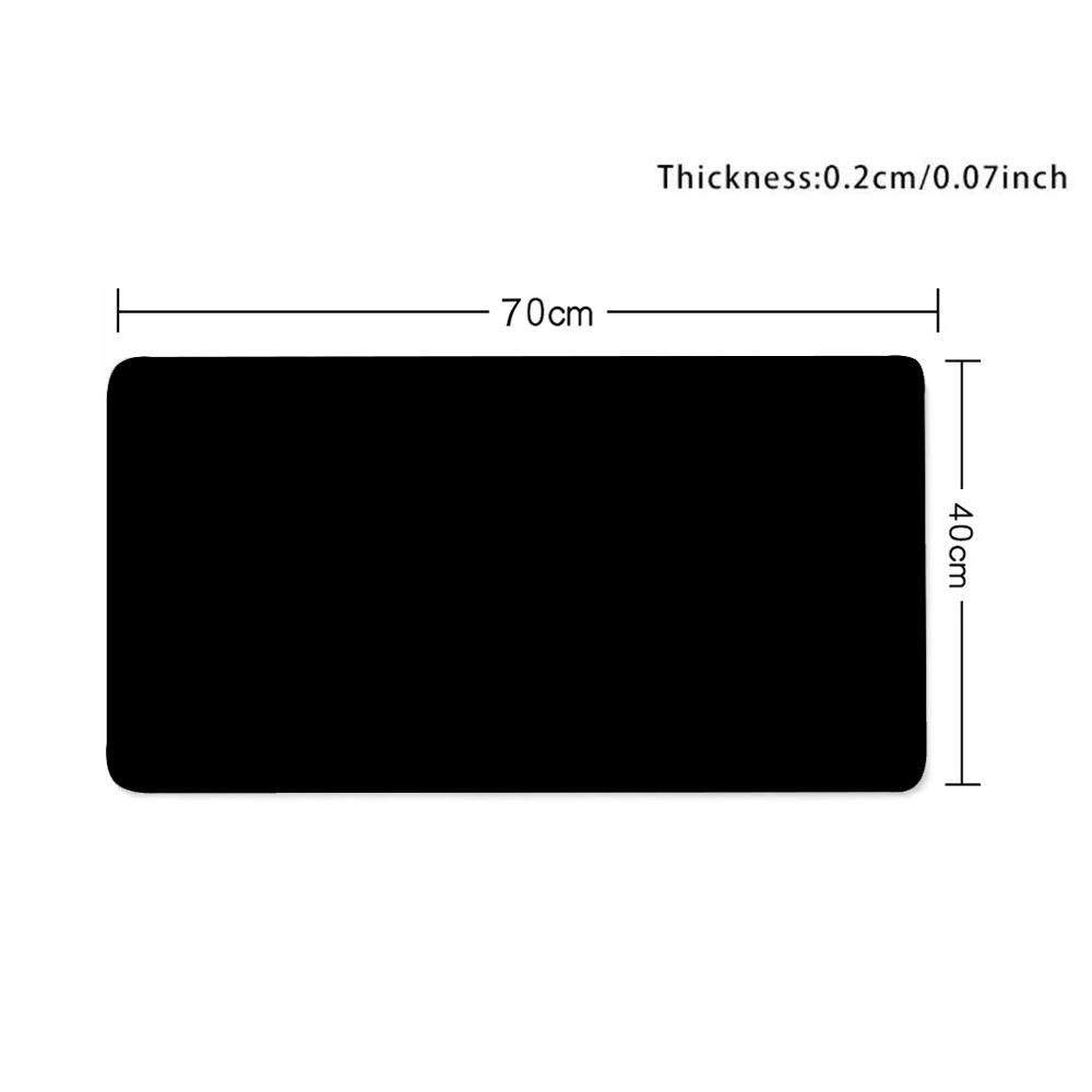 XXL Black Simple Gaming Mouse Pad Large Rubber Base Anti-slip Desk Accessories Mousepad PC Offices Gamer Keyboard Long Table Mat