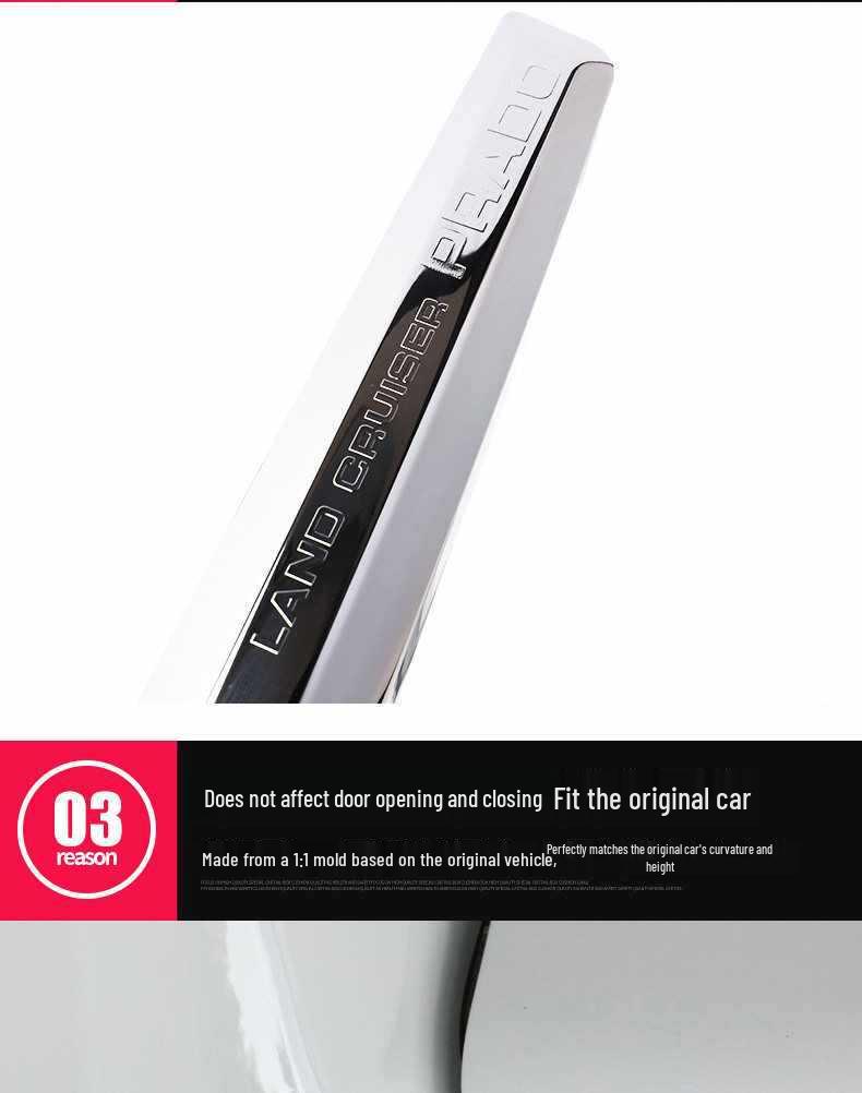 Prado Door Edge Anti-Scratch & Collision Trim Strip (2010-2023 Models)