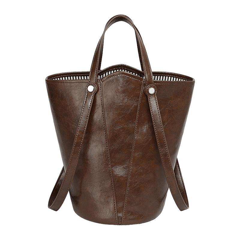 Bucket Bag New Autumn and Winter Fashion Crossbody Women's Bag High-end Large Capacity Single-shoulder Handbag