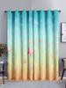 Gradual Change Landscape Chinese Curtains Sunshade Bedroom Curtains 3D Digital Printing Blackout Curtains