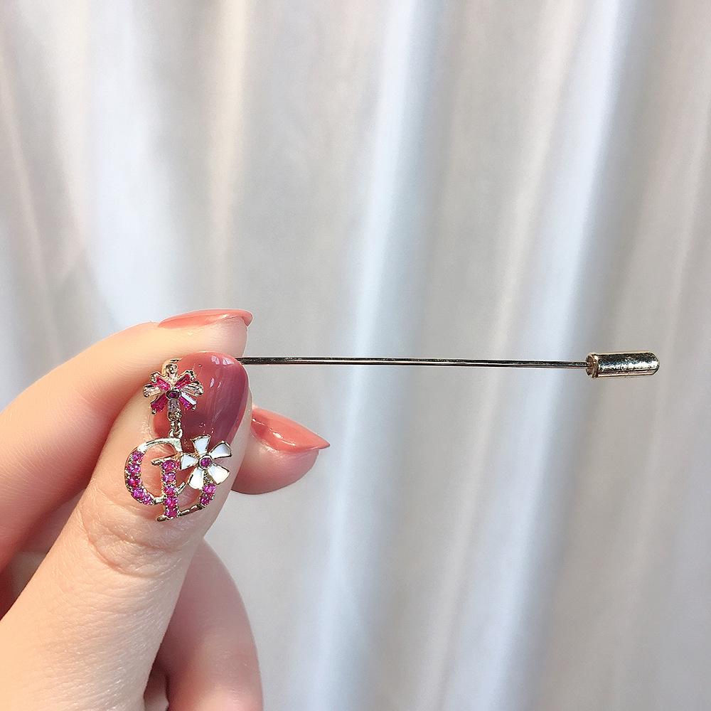Bo Xin Yun Cubic Zirconia Straight Pin Brooch: Elegant Women s Safety Pin Accessory