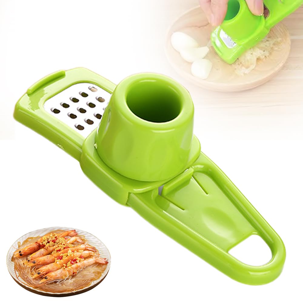 Garlic Grinder (3-Pack) - Manual Garlic Grinder - Small Manual Garlic Grinder - Garlic Slicer - Garlic Chopper - 2025 New Manual Garlic Press