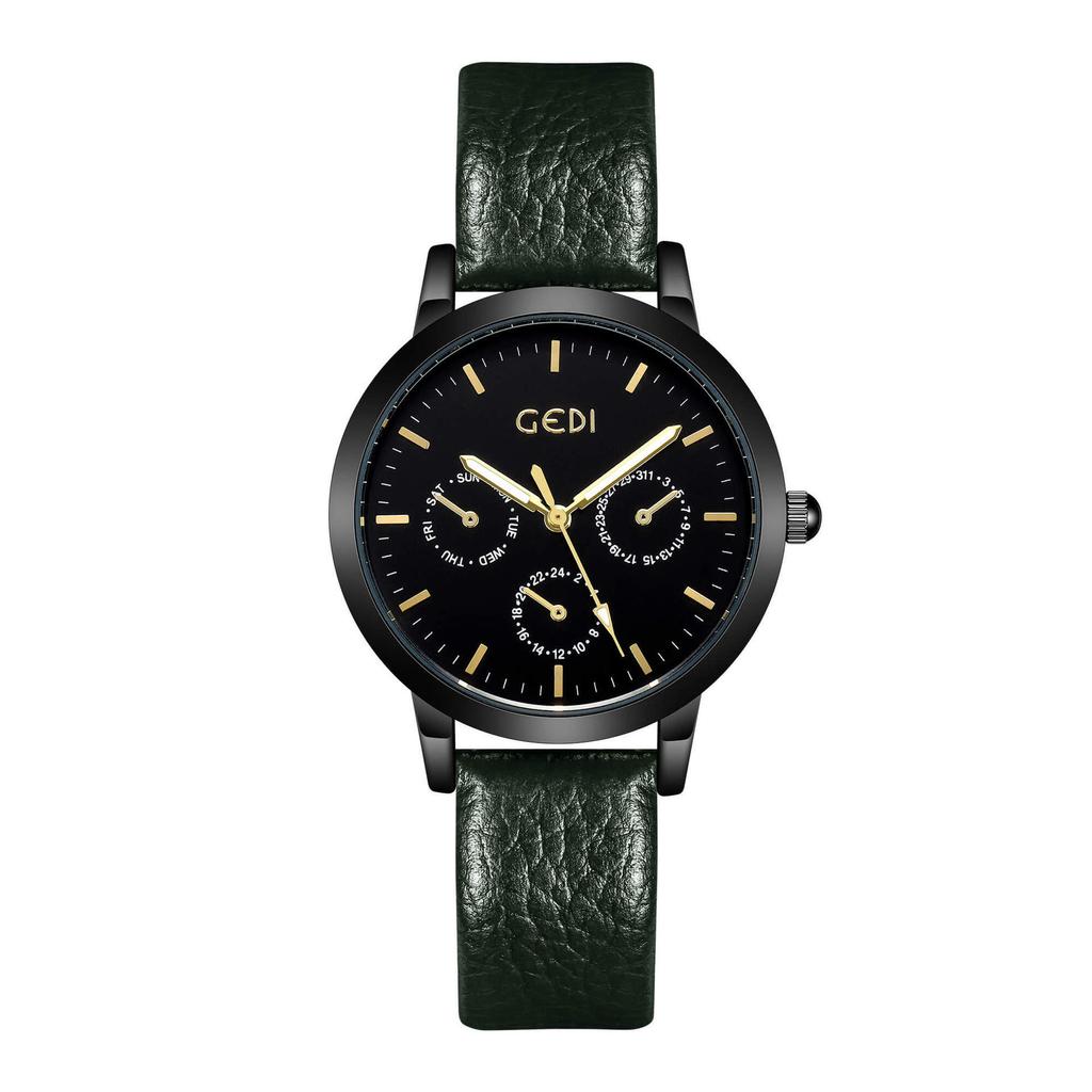 Business Wind Niche Premium Sense Neutral Large Dial Waterproof Belt Quartz Watch