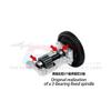 GPM for Traxxas 1/6 XRT 1/5 X-MAXX Ultimate 6S 8S Monster Truck RC Car Metal Extended Large Bearing Rear Gear Cover 7787 7887