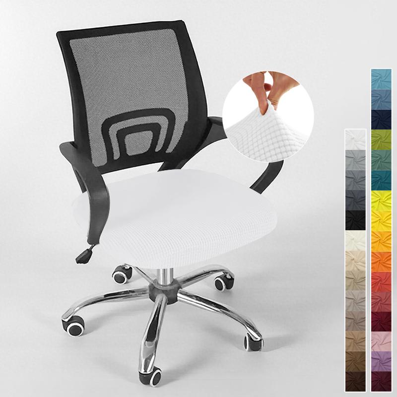 Cover For Computer Chair With Armrests Knitted Jacquard Cover For Swivel Office Chair Jacquard Seat Cover Computer Chairs