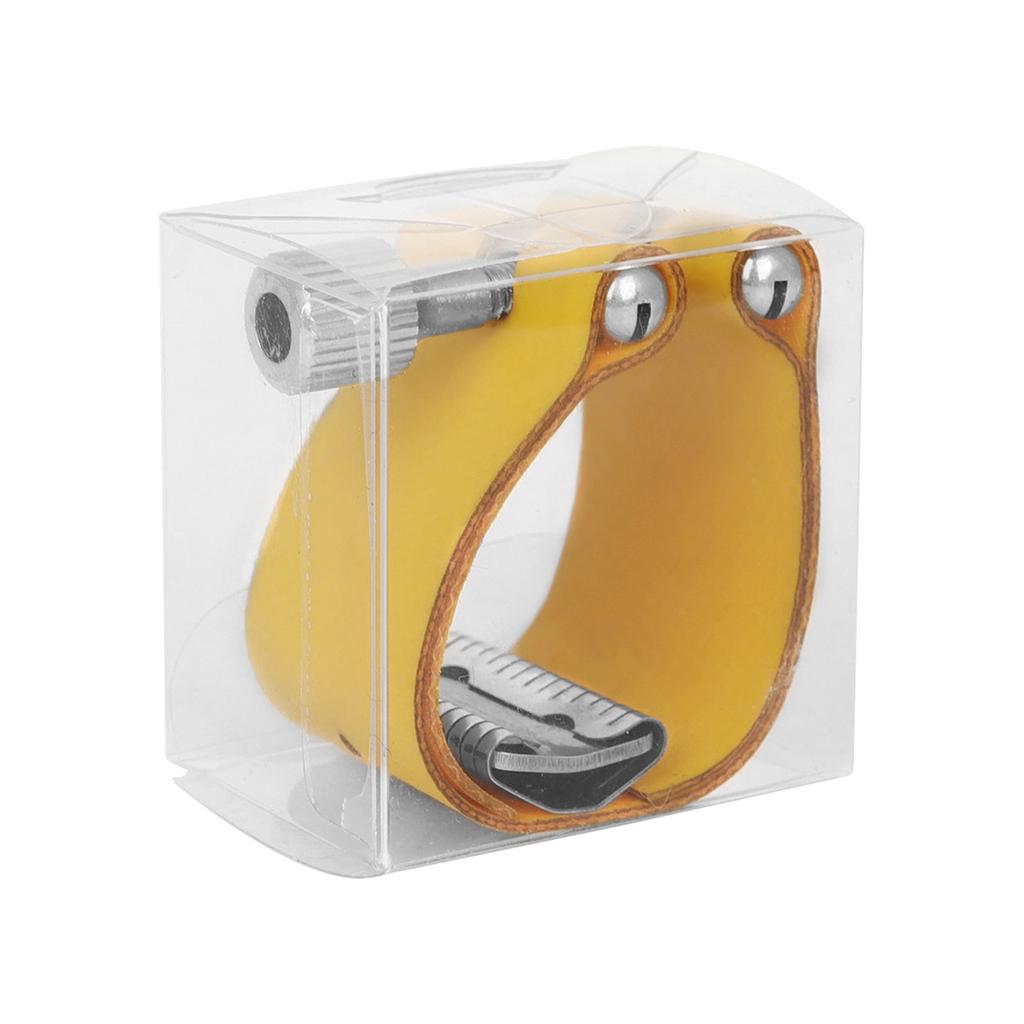 Multi Card Sax Reed Carriers PU Leather Musical Instrument Tool with Leather Clip Suitable for Traveler and Performers