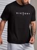LOVED Cross Pattern Men's Chic T-shirt For Summer Outdoor, Gift For Christian