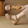 Baotou Thick-soled One-piece Slip-on Roman-style Sandals, Slip-on Shoes with Holes, French-style Thick Heel High Heels