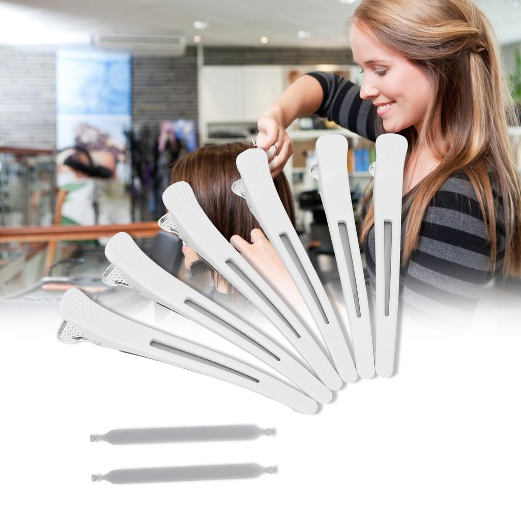 6Pcs Professional Hair Clips Non‑Slip Dividing Duckbill Hair Clips for Hair Cutting Styling