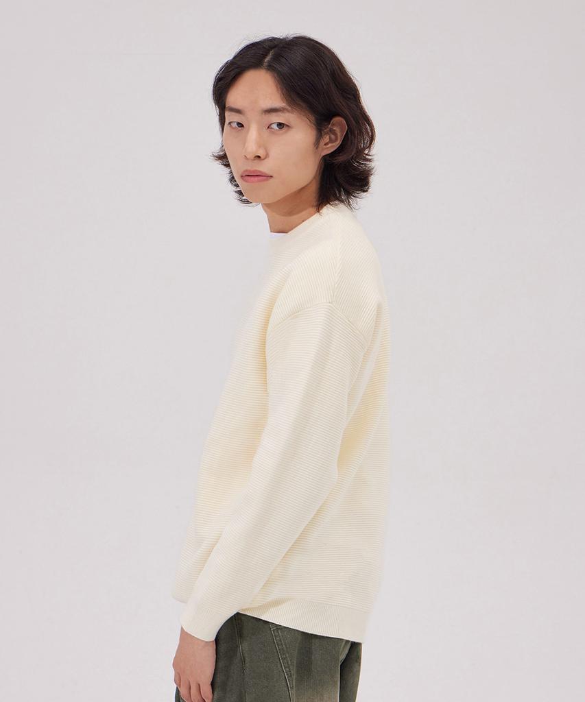MAKEITTO Daily Viscose Crewneck Knit_Cream