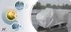 Motorcycle Cover with Top Case 225x120 Tarpaulin Motor UV Stripper Black