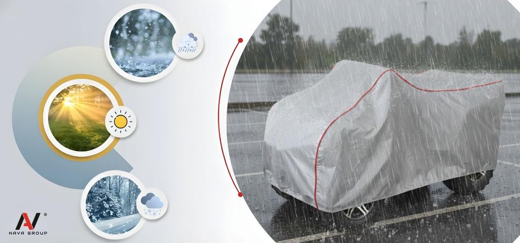 Motorcycle Cover with Top Case 225x120 Tarpaulin Motor UV Stripper Black