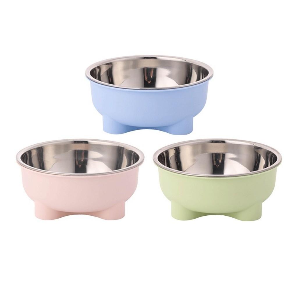Anti-Spill Cat Food Bowl Stainless Steel Pet Dish Creative Pet Feeder For Kittens