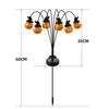 6/8LED Solar Halloween Pumpkin Lantern Solar Decorative Light, Suitable for Halloween Lawn and Courtyard Road Decoration