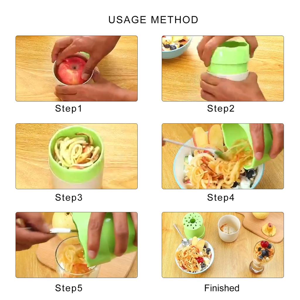 Manual Rotating Fruit Grater Cup Convenient Vegetable Shredder Easy to Use Food Cutting Tool Practical Kitchenwares
