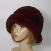 Winter Women Outdoor Knitted Real Rex Rabbit Fur Hat Natural Warm Fur Bucket Hats Girls Fashion Fluffy Real Rex Rabbit Fur Caps