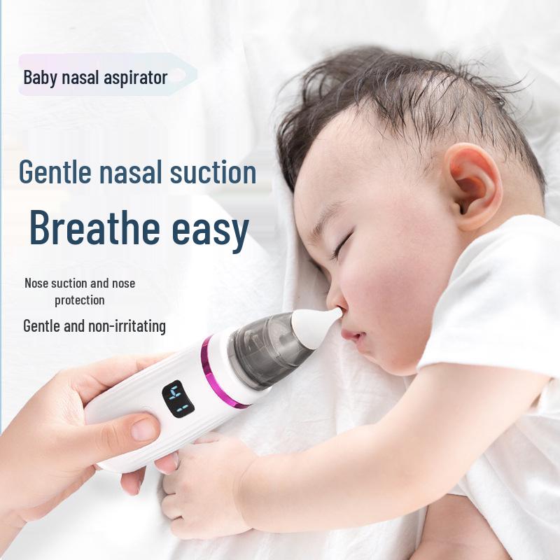 Multifunctional Electric Baby & Toddler Nasal Aspirator with Large Suction for Nasal Congestion and Earwax Cleaning