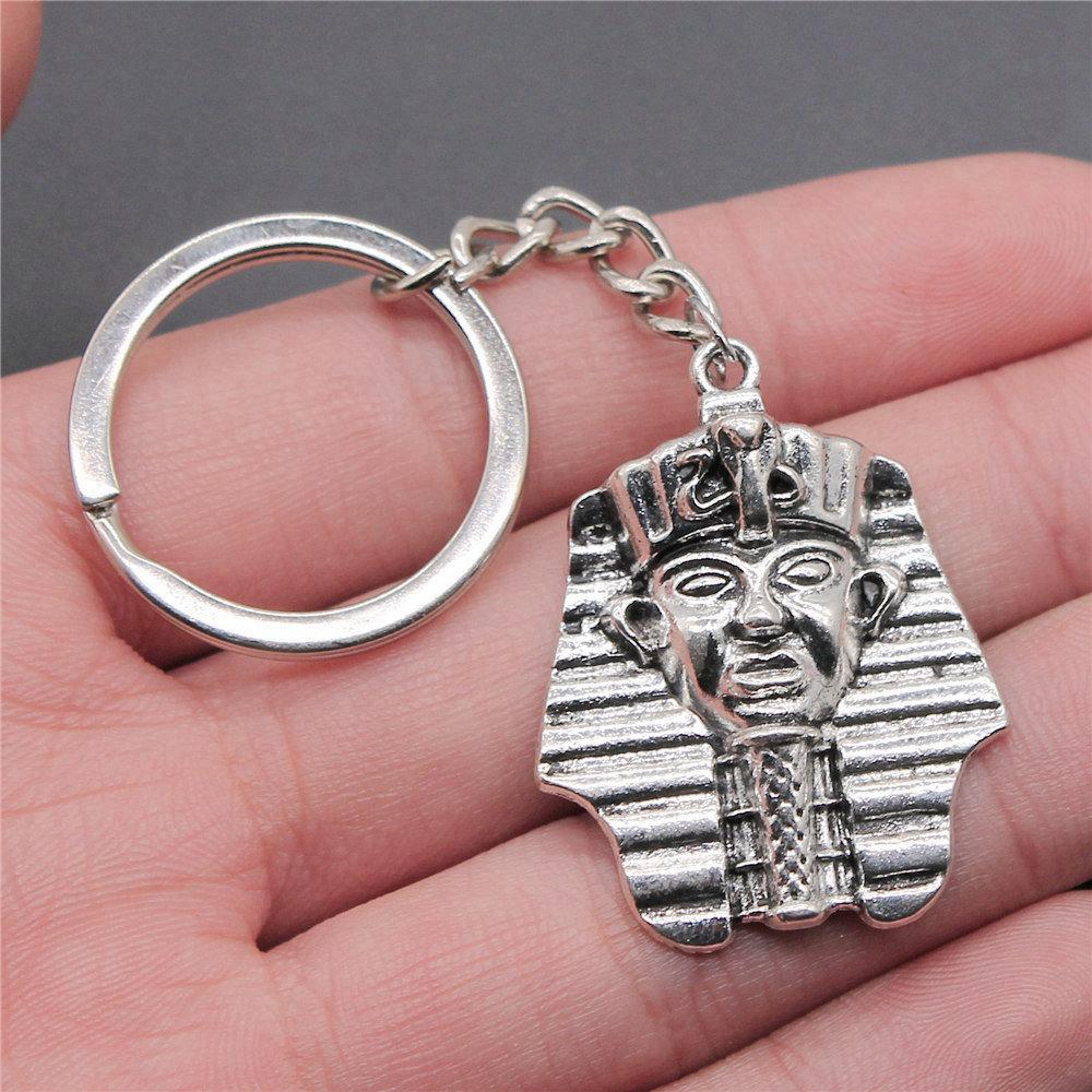 Pharaoh Chief Egyptian Amulet Keychain for Office Workers New Arrival Initial Graduation Gift Casual Accessory
