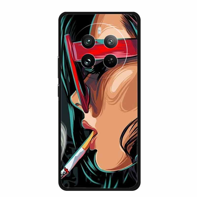 For OPPO Realme 12 4G Case TPU Animals Soft Silicone Back Cover Phone Cases For Realme12 4G Wolf Protective Original Cool Funda