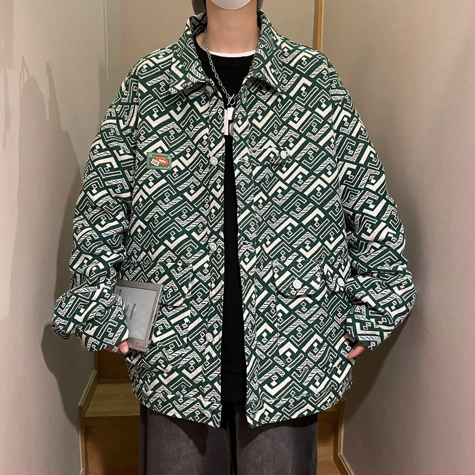 

Стираная джинсовая куртка Splicing Сезонная американская свободная мужская куртка для пары Дизайн модного бренда Топ 3XL