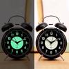 Luminous Alarm Clock Silent Non-ticking Anti-fall Battery Operated Twin Bell Loud Alarm Clock With Backlight