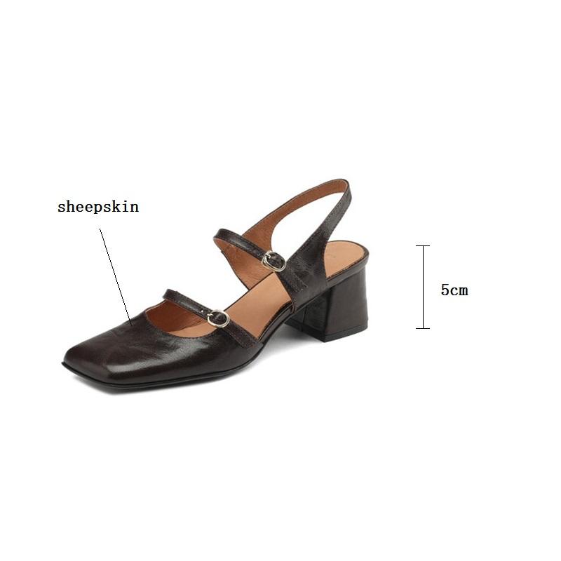 Fashion Genuine Leather Women Sandals 2025 Summer Cover Toe Slingback Shoes for Women Casual Gladiator Women Shoes Sheep Leather Sandals