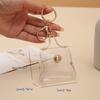 Transparent Mini Coin Purse Keychain Bag Charm Handbag Design Coin & Earphone Holder Novelty Miniature Purse Keychain