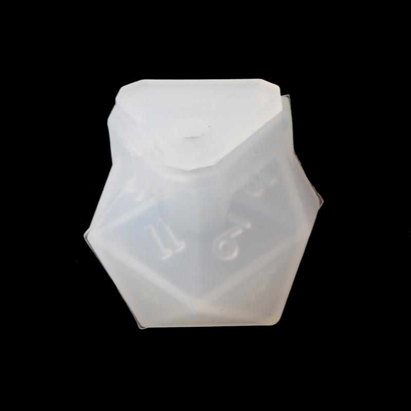 Various Shapes Dice Fillet Square for Triangle Dice Mold Crystal Epoxy Resin Mold Kit Dice Digital Game Silicone Mould A