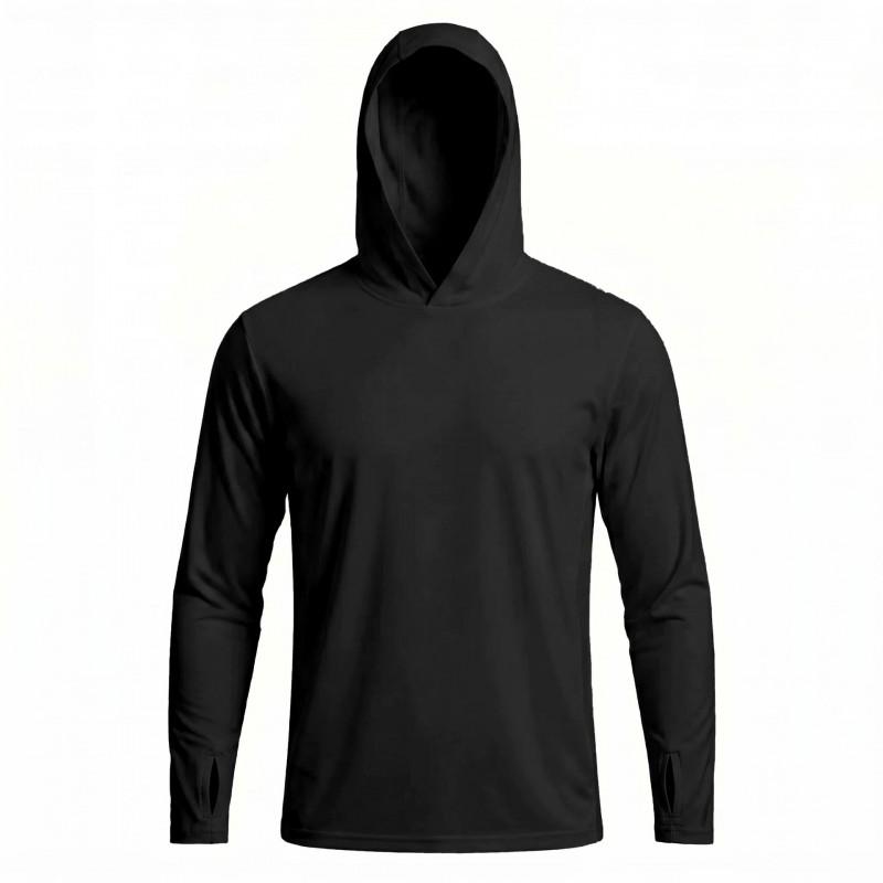 Herren Kapuzen-UPF-Sonnenschutzkleidung Leichte Schnelltrocknende Outdoor-Jacke Windbreaker zum Angeln Wandern