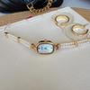 Pearl Women'S Watch Oval Disc Simple Fashion Watch Xiaohongshu
