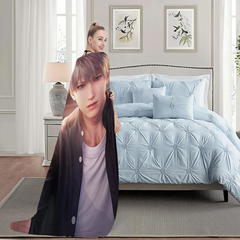 Game Love and Deepspace Xavier Blanket Blanket for Couch Sofa Travel Home Hiking Picni Bed Beding Flannel Blanket birthday gift
