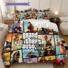 Vibes Vice City Crime Glamour Three-piece Set (1 * Duvet Cover + 2 * Pillowcase, Without Core) 2D Flat Bedding Set Soft and Comfortable