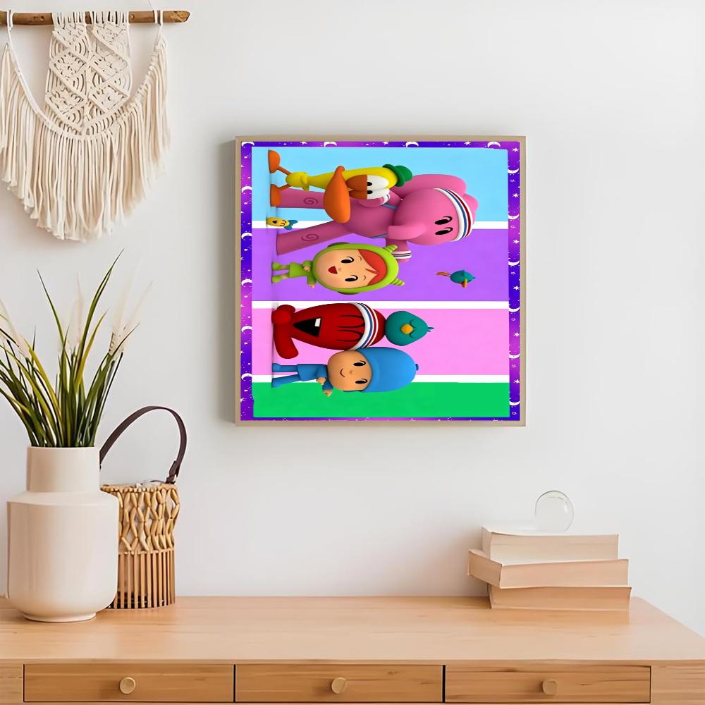 Pocoyo 5D Diamond Painting Round Diamond Rhinestones Mosaic Diamond Embroidery Wall Paintings Rhinestones Gift Frameless