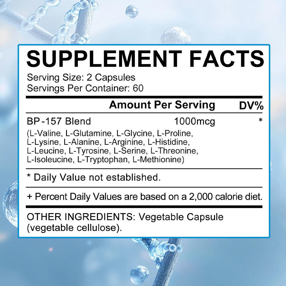 Glutamin, Glycin, Aminosäure-Nahrungsergänzungsmittel, 120 Kapseln