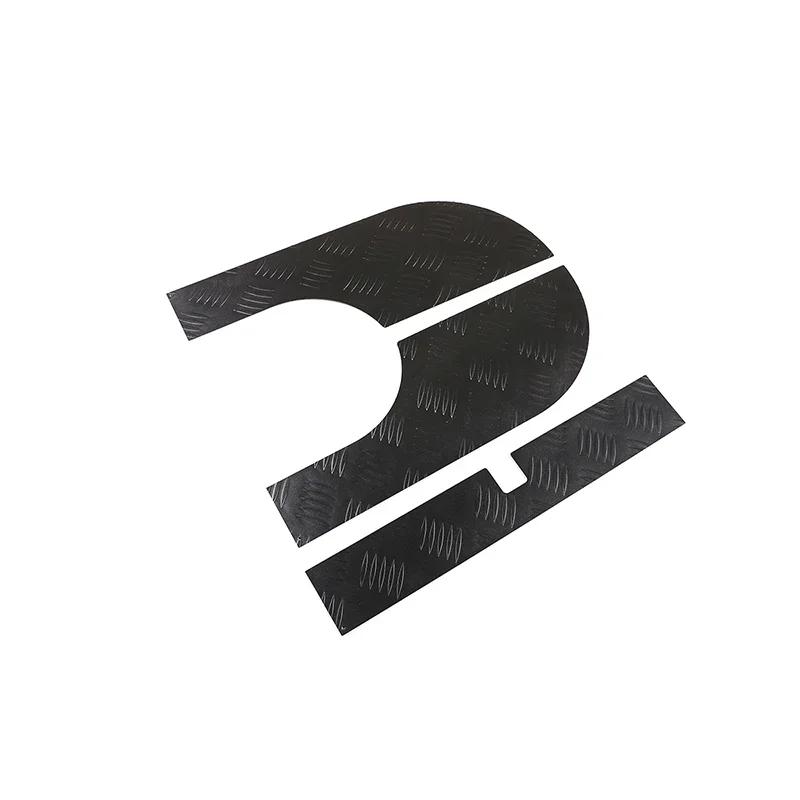 For Land Rover Defender 90 110 130 2004-2019 Aluminum Alloy Black Car Tailgate Roof Trim Panel Cover Sticker Car Accessories