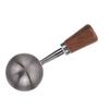Short Wooden Handle Bean Tea Scoop 304 Stainless Steel Kitchen Utensil Spoon  For Ground Coffee