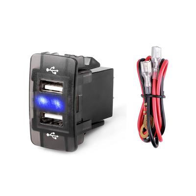 4.2a Dual Usb Car Charger Socket Rocker 12-24v Waterproof Car Phone Charger Motorcycle For Car Boat Truck Rv Marine