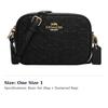 Coach Jamie Smooth Calfskin Camera Bag, Shoulder Bag, Crossbody Bag Mini Women's Black CC943-IMBLK