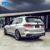 Compatible with BMW X7: Carbon Fiber FD Style Front Lip Splitter, Rear Lip Corner Covers, Side Skirts, Roof Spoiler, Diffuser (2019-2022)