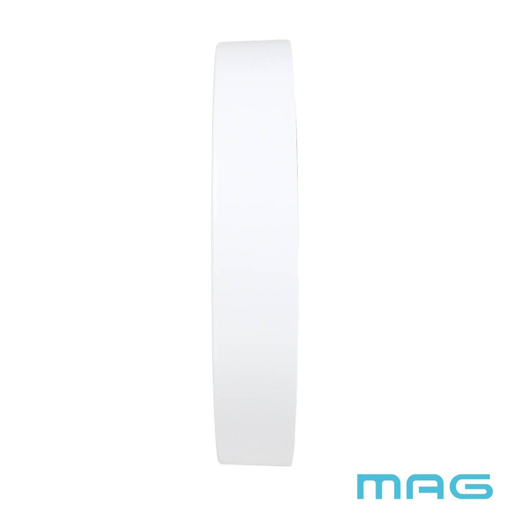 MAG Wall Continuous Second Easy to Noah Precision Clock, Analog, Silent, Hand, 30.0cm Diameter, Simple, Standard, Stylish, Read, White, W-802A WH-Z,