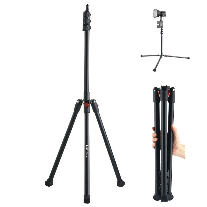 2025 Reverse Fold Light Stand: Portable Fill Light for Photography, Film, TV & Live Streaming