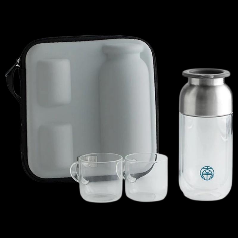 Portable Glass Travel Tea Set