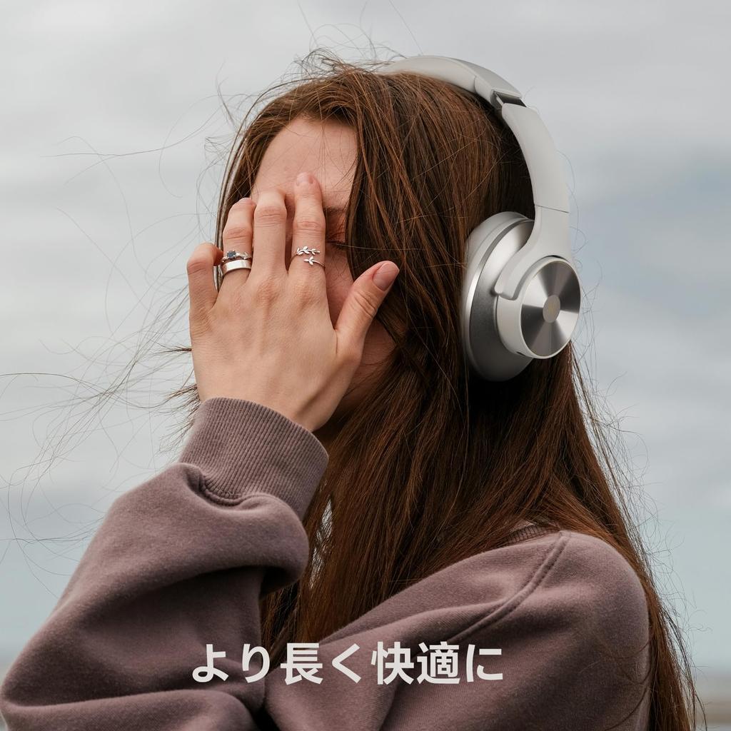 OneOdio A10 Wireless Active Noise Bluetooth Headphones with Up To 62 Hours of Ambient Sound Deep Audio Fast White Headphones, Cancelling, Over-Ear