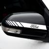 2PCS Car Rearview Mirror Decoration Sticker Auto Refit Accessories For Ford Mustang Focus 2 3 4 Mondeo Fiesta Ecosport Kuga CVY1 B11