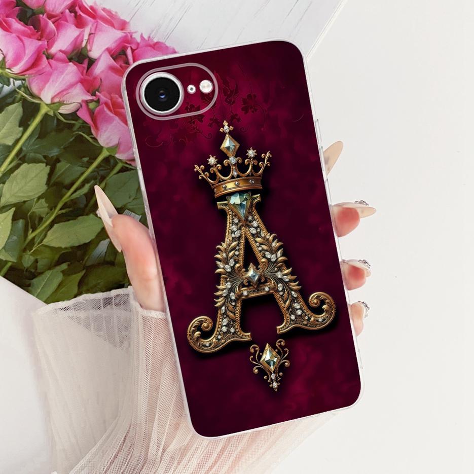 For Apple iPhone 16e Case A3409 Luxury Fashion Letters Cover 6.1'' Soft Slim Phone Case For iPhone 16E iPhone16e Back Cover Bags