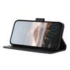 YX0090 For iPhone 16 Pro Case Triangle Imprint Leather Phone Cover with Lanyard