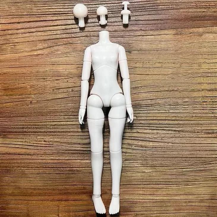 Arrival 1/6 Head with Makeup for 28cm Girls Doll Acssories Open Head Dress Up Toys