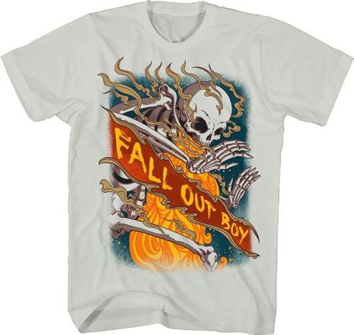 Fall Out Boy - Fall Out Boy - Skeleton T-Shirt - Large Ice Grey TS0101FOBA3 [New S