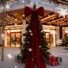 150/200cm Large Christmas Decorative Bows Red Velvet Christmas Bow With Long Streamers Ribbon For Christmas Tree Decoration